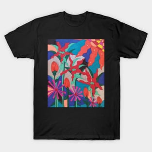 Bohemian Floral Garden Print T-Shirt